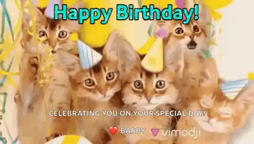 Happy Birthday Cats