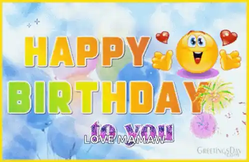 Happy Birthday Hbd - Love Mamaw Greeting