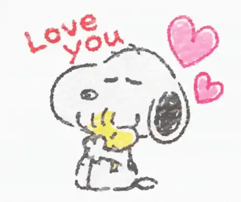 Happy Valentines Day with Snoopy & Woodstock