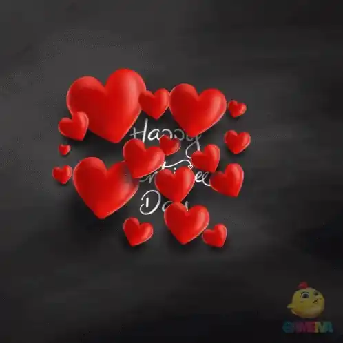Happy Valentine's Day with Hearts