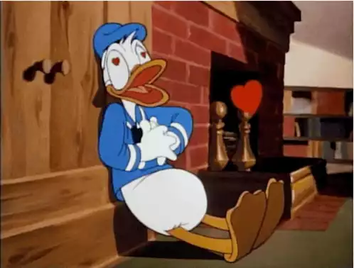 Heart Donald Duck in Love