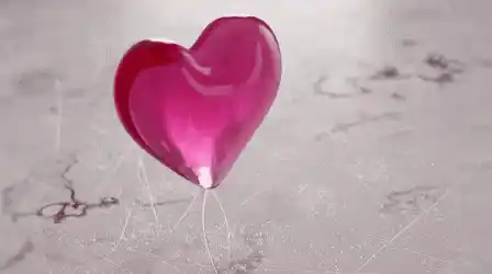 Jiggly Pink Heart Aesthetic