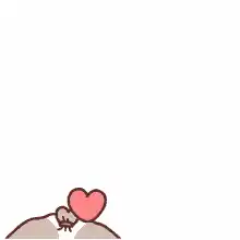 Happy Cartoon Dog with Hearts