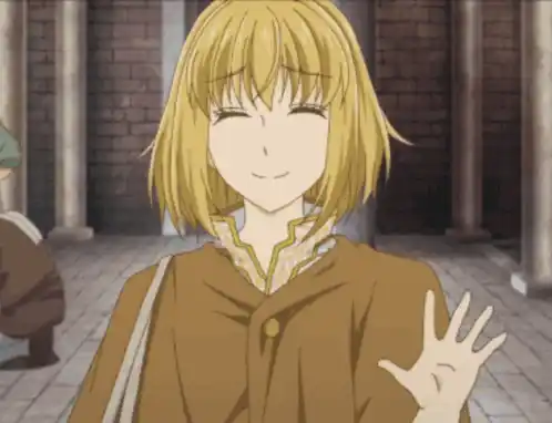Hello Hey Anime Girl Waving