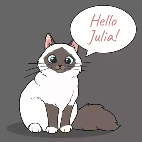 Cute Birman Cat Says Hello Julia!