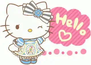 Hello Kitty Winks with a Hello