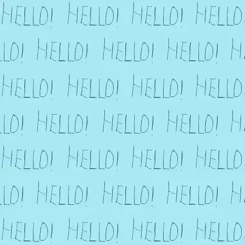 Hello Szia! Cartoon Character Waves