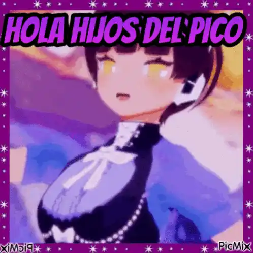 Anime Character's Hola Hello Greeting