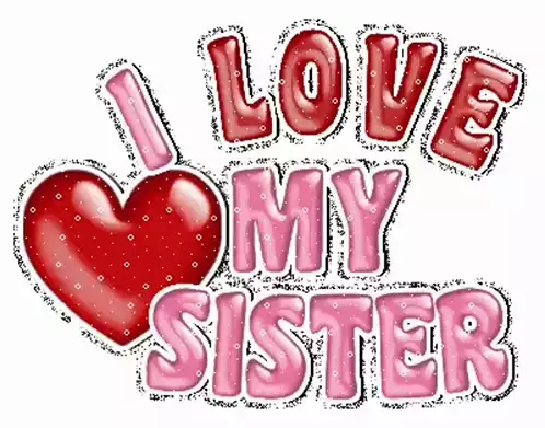 I Love My Sister Sign for Hugs