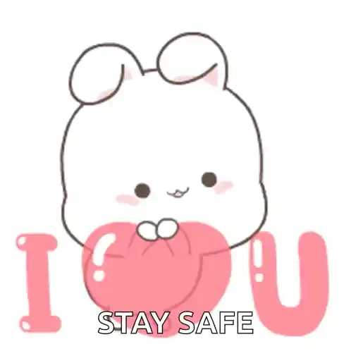 I Love You Stay Safe Bunny