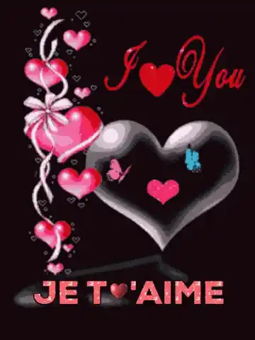 I Love You Bahonon - Je T'aime Hearts