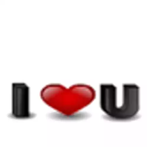 Animated I Love You Heart Message