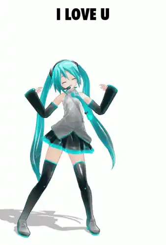 Hatsune Miku Dances to 'I Love You'