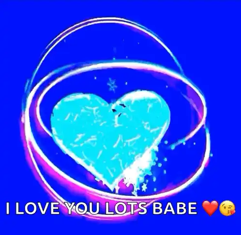 I Love You Lots Babe - Animated Heart