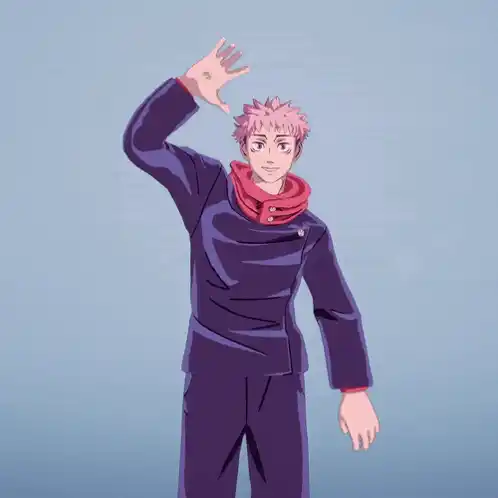 Itadori Yuji Waving Hello