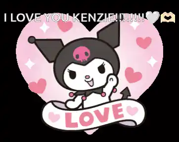 I Love You Kenzie Louisse! Cute Kuromi Heart