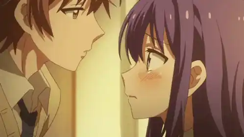 Gentle Anime Kiss: Romantic Moment