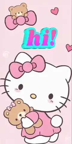 Hello Kitty with Teddy Bear Says Hi!