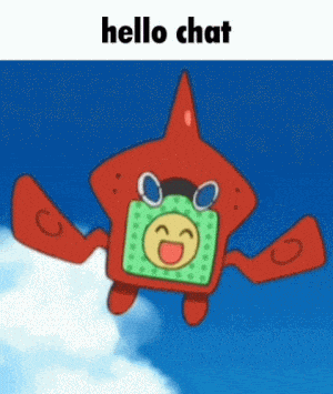 Hello Chat Rotom Dex Flying