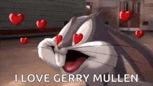 Bugs Bunny Loves Gerry Mullen with Heart Eyes