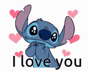 Stitch Says I Love You