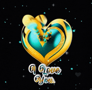 I Love You Too - Animated Heart Message
