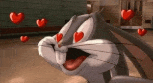Bugs Bunny's Heart Eyes: A Looney Tunes Moment