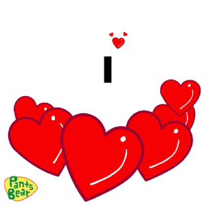 I Love You Hearts Animation