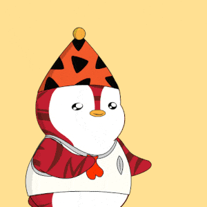 Pudgy Penguin with Love Heart