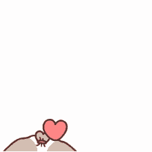 Happy Cartoon Dog with Hearts