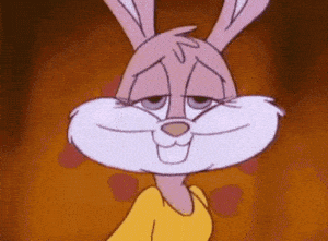 Cartoon Rabbit In Love