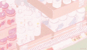 Pink Anime Aesthetic Convenience Store