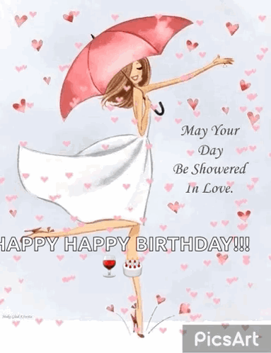 Happy Birthday Love Heart Greeting