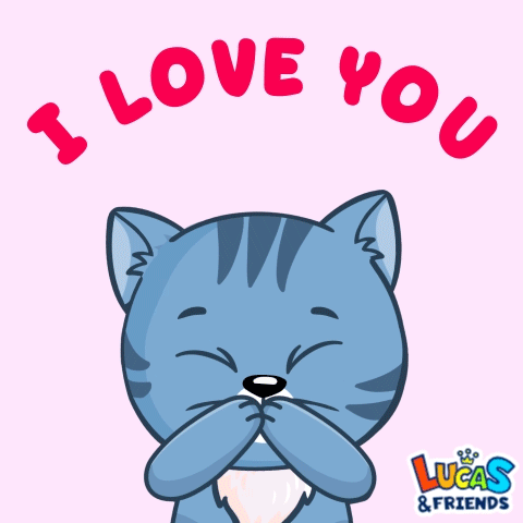Lucas & Friends Cat Says I Love You