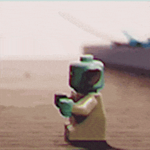 Lego Baby Yoda Says Hello