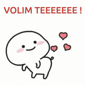 Volim Te! Cute Love Message