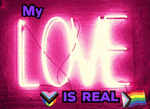 My Love Is Real Neon Sign