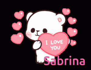Sabrina: Cute Bear with 'I Love You' Heart