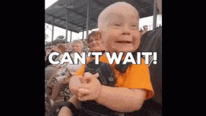Excited Baby Can't Wait!