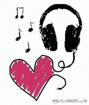 Corazón Escuchando Música