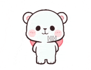 Cute Love Bear Lovedina with I Love You Heart
