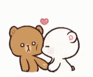Cute Bears: Love You Cheek Kiss