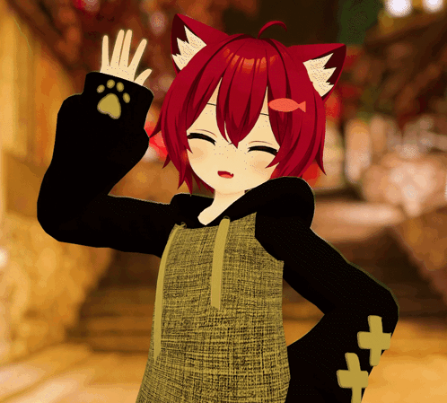 VRChat Gerzy Waving Hello