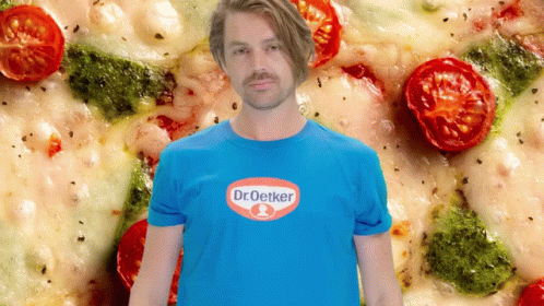 Dr. Oetker Man Shows Pizza Love