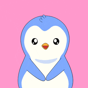 Penguin Says 'I Love You' with Heart Glasses