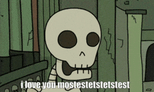 I Love You Mostest - Ily Skeleton