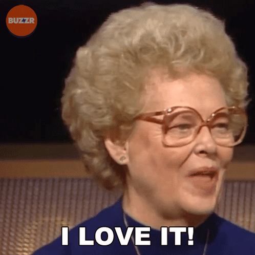 Jonie's Enthusiastic 'I Love It!'