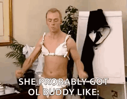 Simon Pegg's Funny Lingerie Dance