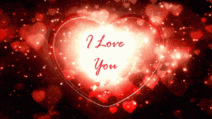 I Love You Hearts Animation