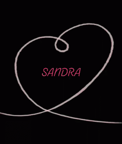 I Love Sandra - Heart Drawing Animation